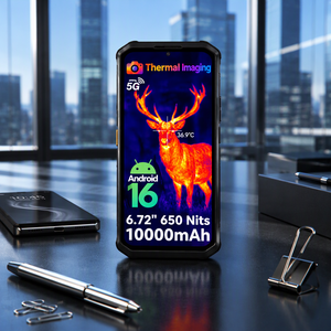 <span class=keywords><strong>YAC</strong></span> V5 Pro Smartphone Robusto 5G con Fotocamera Termica, 10000mAh, Android 16, 6.72" 120Hz, IP68 IP69K, NFC, Ricarica Wireless - Product Image 1