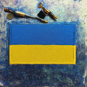 Ukraine National Flag Embroidered <b>Patch</b> Rectangular Blue Yellow Emblem Iron <b>On</b> <b>Sew</b> <b>On</b> Applique DIY Craft Clothing - Product Image 3