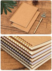 Carnet A5 en papier kraft épais rétro personnalisé en gros avec impression publicitaire simplifiée pour les devoirs et les cadeaux - Product Image 4