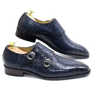 Chaussures habillées en cuir véritable pour hommes, qualité supérieure, style italien, chaussures formelles faites à la main, chaussures de mariage - Product Image 1