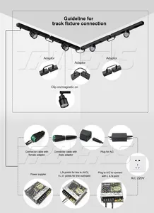 Mini Led Track Spot Light Led Mini Spot Jewelry Display Lights On 12v24v Dc Led Power Track System