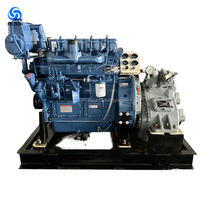 Moteur diesel marin/bateau complet à quatre temps ZH4100C 65HP 70HP 80HP avec boîte de vitesses en option