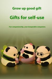 แพนด้าแดงก็ต้องการไฟกลางคืนแบบซิลิโคน LED รูปดอกไม้ขนาดเล็ก ควบคุมการหรี่แสงด้วยเซ็นเซอร์ทันสมัย เหมาะสำหรับเด็กทารกและเด็กๆ ชาวจีน - Product Image 2