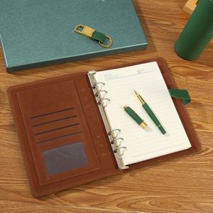 Corporate Gift <b>Set</b> Business Style PU Leather Branded <b>Notebook</b> Keychain Tumbler Pen Digital Printing-Employee Appreciation Event - Product Image 4