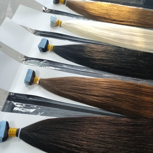 Extensiones de Cabello Humano con Cinta Adhesiva de 10-30 Pulgadas, Trama de PU Sin Costuras, Extensiones de Cabello Humano Real Liso con Cinta Adhesiva - Product Image 5