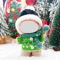 Mini poupées de Noël faites à la main avec ensemble de tenues de Noël pour LABUBU