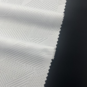 Tessuto a Maglia Sportivo in Poliestere Bianco con Motivo Geometrico Jacquard, Traspirante e ad Asciugatura Rapida per Maglie e Abbigliamento Sportivo - Product Image 4