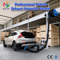 Système d'extraction des gaz d'échappement motorisé à point fixe pour atelier automobile, extracteur de gaz pour parking, extracteur de fumée pour garage
