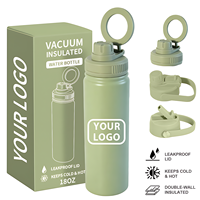 Bouteille isotherme sous vide 18 oz, personnalisable, avec boîte colorée, sans danger pour les nourrissons et les femmes enceintes, vente en gros en vrac, service OEM/ODM