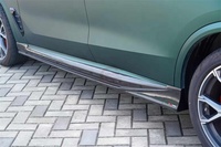 Pour BMW X5 G05/G18 LCI 2024 mise à niveau TAKD Style fibre de carbone sèche lèvre avant jupe latérale diffuseur arrière garde-boue becquet kit carrosserie