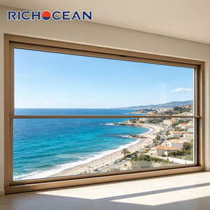 Fenêtres coulissantes verticales en aluminium imperméables sur mesure RICHOCEAN, fenêtres à double vitrage électriques intelligentes pour villa - Product Image 6