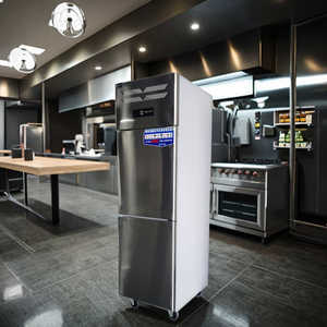 Réfrigérateur commercial de 1000 L, congélateur en acier inoxydable, vente en gros, réfrigération verticale, refroidissement par air, température unique - Product Image 4