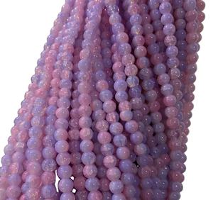 Cuentas de Vidrio de Colores Mezclados <span class=keywords><strong>Pandahall</strong></span>, Cuentas Redondas de Vidrio para Joyería - Product Image 1