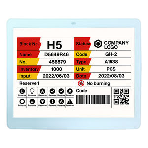 Produits les plus vendus : Système ESL électronique, étiquettes de rayonnage électroniques, solutions d'inventaire d'entrepôt, affichage E-Ink, interface SPI - Product Image 1