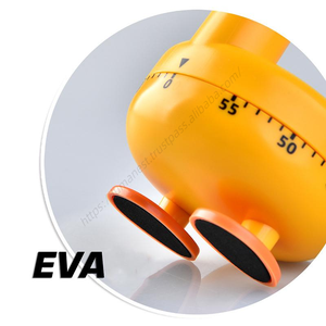 Temporizador mecánico amarillo WMT64 al por mayor para cocina, 60 minutos, con dial giratorio 360°, Calculagraph, diseño de animal de dibujos animados - Product Image 6