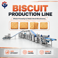 Ligne de production automatique de biscuits, machine industrielle de fabrication de biscuits durs et mous
