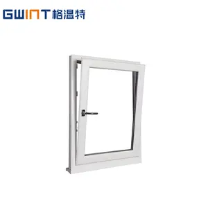 GWINT Canada Certificate Canada Standard Window Manufacturers Waterproof Soundproof Double Tempered Glass Casement Window