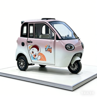 Nuevo Triciclo Eléctrico de Carga para Adultos de 3 Plazas, 60V, Mini Vehículo Cerrado de Nueva Energía para Caminos Rurales