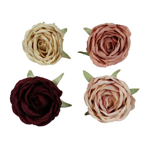 ดอกไม้ประดิษฐ์ ดอกกุหลาบวินเทจ ดอกกุหลาบชาใหม่ ดอกไม้ผ้าไหม ขายส่ง ดอกคามิลเลีย ดอกกุหลาบ ฉากหลังงานแต่งงาน ของตกแต่งนุ่มนวล ศิลปะดอกไม้ - Product Image 1