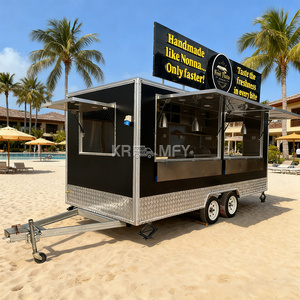 Meilleures ventes : Camions mobiles standard américains pour restauration rapide avec auvent, Food Truck, Remorque à café - Product Image 4