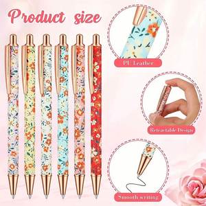 Gold Powder Promotional Ballpen 0.7mm Writing Width Logo Customizable Business Press <b>Pen</b> Type for Gift Giving - Product Image 5