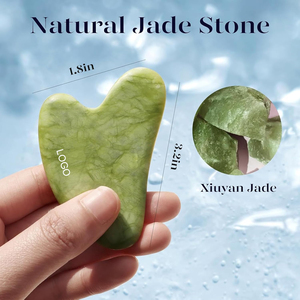 Ensemble d'outils faciaux en glace Gua Sha avec logo personnalisé, réduit les gonflements, soulage les migraines, outil de soin du corps, cadeau de soin personnel - Product Image 3