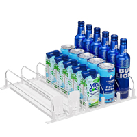 Poussoir à bille à ressort pour étagère, en plastique, pour boissons, canettes et bouteilles, pour présentoirs de supermarché et de réfrigérateur