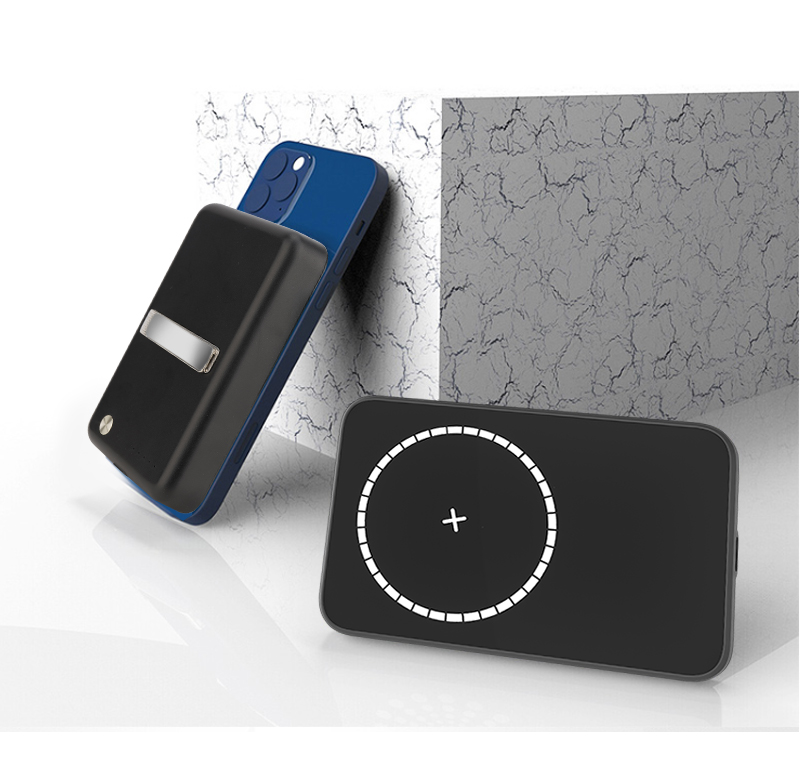 15 Вт тонкое мини портативное qi магнитное Беспроводное зарядное устройство портативное зарядное устройство 10000 мАч Magsafing ультратонкое беспроводное портативное зарядное устройство