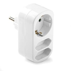 Adattatore bipolare triplo 2TT + TTL, ideale per connessioni elettriche versatili e amplificazione di prese nelle installazioni. - Product Image 1