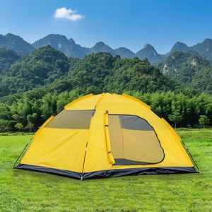 Carpa de Camping Doble Capa para Exteriores, de Una Habitación y Un Salón, Portátil, Impermeable, con Protección Solar, Gran Capacidad, para las Cuatro Estaciones, con Refuerzo Diagonal - Product Image 2