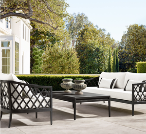 Ensembles <span class=keywords><strong>de</strong></span> meubles <span class=keywords><strong>de</strong></span> <span class=keywords><strong>jardin</strong></span> et <span class=keywords><strong>de</strong></span> patio extérieurs Sassanid pour hôtels et complexes hôteliers, fauteuil lounge <span class=keywords><strong>en</strong></span> <span class=keywords><strong>aluminium</strong></span> moulé gris pierre, artisanal - Product Image 1