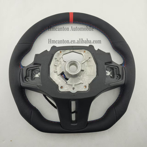 Unique Design Perforated Leather Red Top Stripe Steering <b>Wheel</b> for BMW G20 G30 G01 3 Series 5 Series Car Steering <b>Wheel</b> - Product Image 6