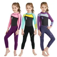 OEM Kids Girls Boys One Piece Sun Protection Wetsuit Full Body Neoprene Long Sleeve Child Scuba Diving Surf Suit