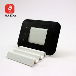 Lentille <span class=keywords><strong>de</strong></span> couverture en verre trempé imprimée en sérigraphie noire pour écran tactile <span class=keywords><strong>de</strong></span> contrôle industriel <span class=keywords><strong>de</strong></span> 10.5 pouces - Product Image 2