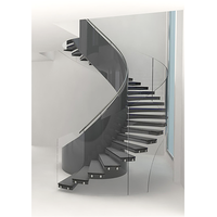 Escalier en colimaçon galvanisé, escalier extérieur, escalier en acier, escalier circulaire intérieur, escalier avec main courante en acier inoxydable