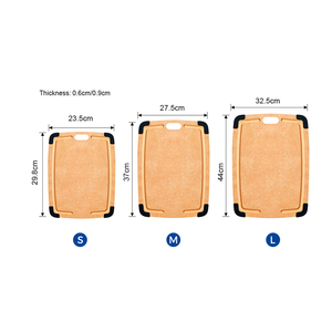 Máy rử<span class=keywords><strong>a</strong></span> chén an toàn thân thiện với môi dày thớt gỗ <span class=keywords><strong>composite</strong></span> thớt với không trượt silicon góc - Product Image 6