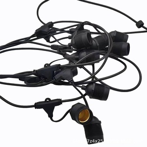 E26 E27 Outdoor Led Light <b>String</b> Waterproof Plastic Lamp Holder For <b>Garden</b> Patio Lighting 2 Year Warranty - Product Image 4