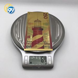 <span class=keywords><strong>Billet</strong></span> de collection <span class=keywords><strong>souvenir</strong></span> en or 999999 de 250 guilder néerlandais coloré, pour collection de monnaies anciennes - Product Image 4