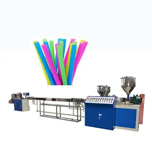 Three colors colorful plastic drinking straw extrusion machine
