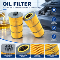 Filtre à huile pour cartouche, compatible avec de nombreux modèles de voitures, code OE, logo personnalisé, filtration fine, pièces automobiles, commande en gros, export, liste de prix standard