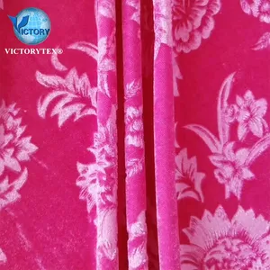 Knit Emboss Rich Velvet Fabric Weft Velour Velvet 96 Polyester 4 Spandex Dyed Velour Emboss Velvet Fabric for Garment Cheong-sam