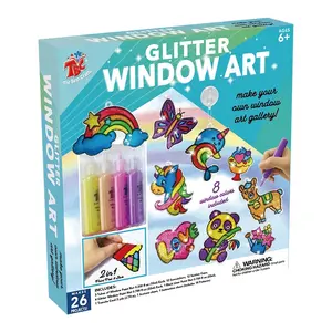 Hete Verkoop Merk Tbc De Beste Ambachten Hot Selling Suncatcher Glitter Lijm Niet-Giftig Diy Window Art Verf Speelgoed Kits Voor Kinderen