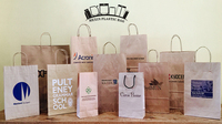 Sac Cadeau Haut de Gamme de Luxe avec Cordon de Serrage, Forme Unique, Impression Personnalisée, en Papier Kraft Recyclé de Qualité Alimentaire, pour Bijouterie et Commerce de Détail, Réutilisable