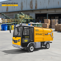 Camion de ramassage des déchets intelligent électrique MN-H92 72V 4x2 automatique à chargement latéral, benne de 4m, capacité de 1500kg, moteur Euro 1