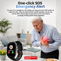 Montre GPS 4G pour seniors européens, alarme SOS, détection de chute, appel vidéo, moniteur de santé, rappel de médicaments, WiFi
