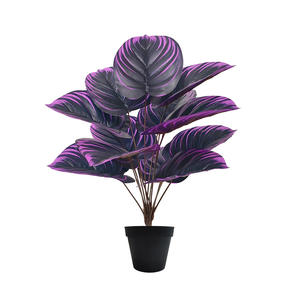 Kunstpaars Zwart Violet Ingemaakte Simulatie Groene Plant Violet Donkergroene Plant Huis Woonkamer Decoratie Potplant - Product Image 6