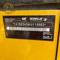 Excavatrice sur chenilles Caterpillar CAT 345GC d'occasion, d'origine japonaise, faible nombre d'heures de travail, engin de construction lourd, en stock, à vendre