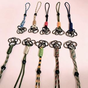 Zinc Alloy Round Keychain With <b>Spring</b> <b>Clip</b> For Outdoor Hiking Gear And Dry Sack Use - Product Image 4