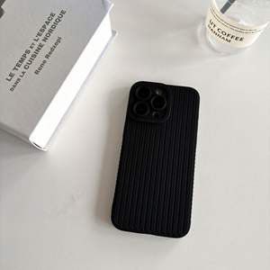 Funda para iPhone 16 Pro Max, textura tejida minimalista, recortes precisos, protección completa a prueba de golpes - Product Image 4