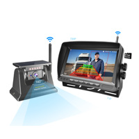 Kit de caméra magnétique sans fil de détection d'angle mort AI BSD 7'' avec caméra de recul étanche IP68 1080P à 1 (1~4) canaux pour camion
